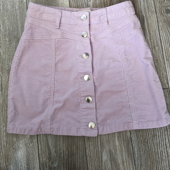 !!BOGO!! Forever 21 Pink / Lilac Corduroy Mini Skirt Size 24